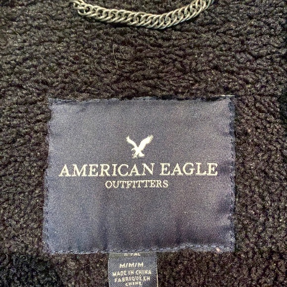 Black American Eagle Coat, size medium - Picture 2 of 5